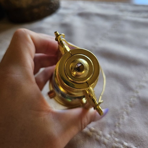 Vintage lantern lighter, iron construction, collectible