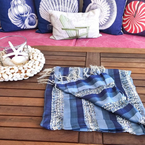Summer scarf used with unique woven design, 160x50 cm