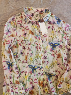 Mango floral shirt new, size L, 100% cotton