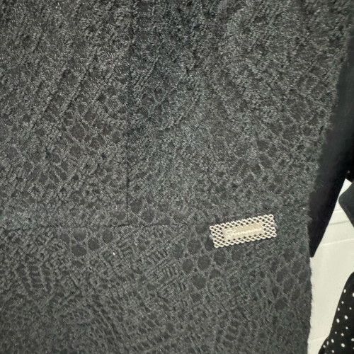 Fornarina jacquard black midi dress like new, XS size