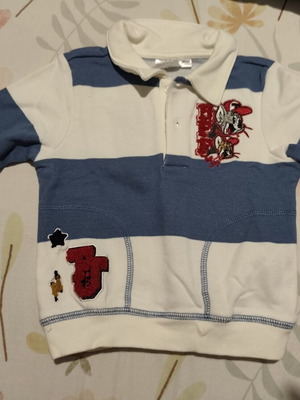 Tom & Jerry παιδική μπλούζα polo με μακριά μανίκια, 80 εκ.