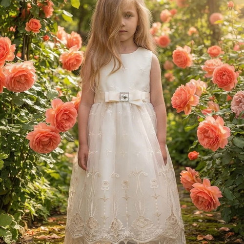 Pack of 2 new formal dresses size 14, ivory & white, flower girl