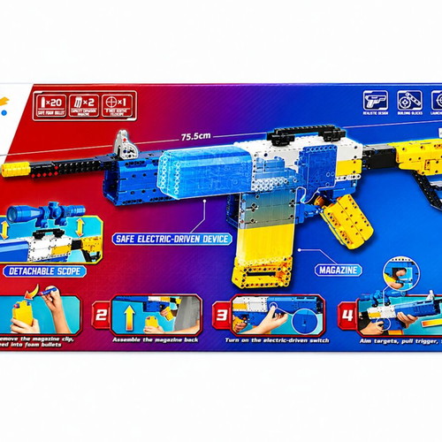 Mechanic Rifle Assembly Toy with 629 Pieces, New