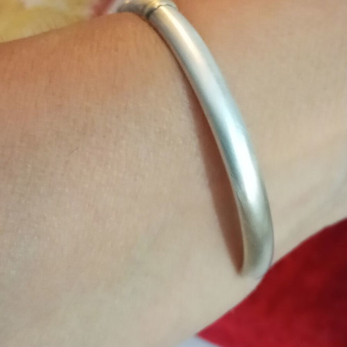 Silver gold bracelet 14k 925 used, wrist size 18-18.5cm