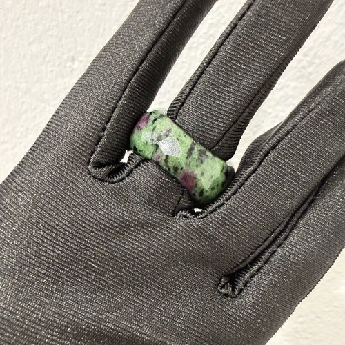 Crystal ring from ruby zioside new, multicolor