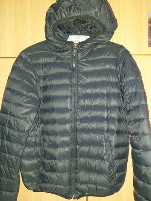 Puffer jacket used, size M, black