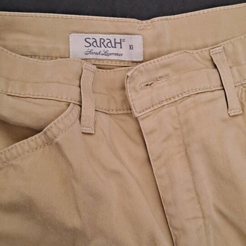 Women's summer pants used, beige, Sarah Lawrence, size M