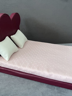 Barbie doll bed new, handmade eco leather