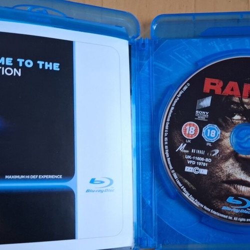 Rambo Blu-ray with English subtitles, action thriller