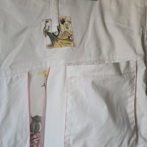 Top Ten Syran Long Women's Skirt like new, double fabric, size 54, white and pink