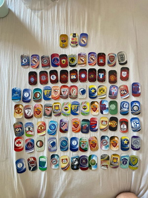 Football tags used with team logos