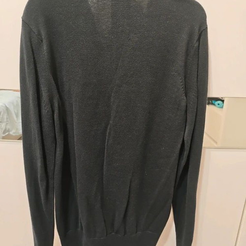 G-Star Raw button cardigan, large, wool, dark blue to black
