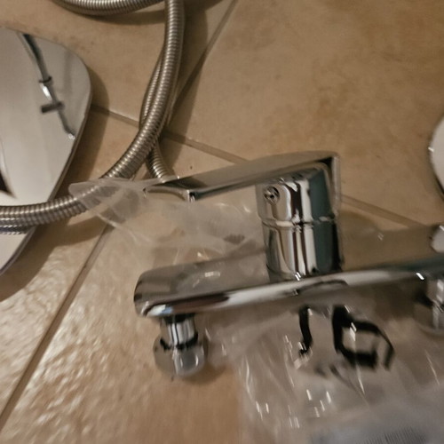 Tema Rain Bianco shower set with Roma faucet new, complete