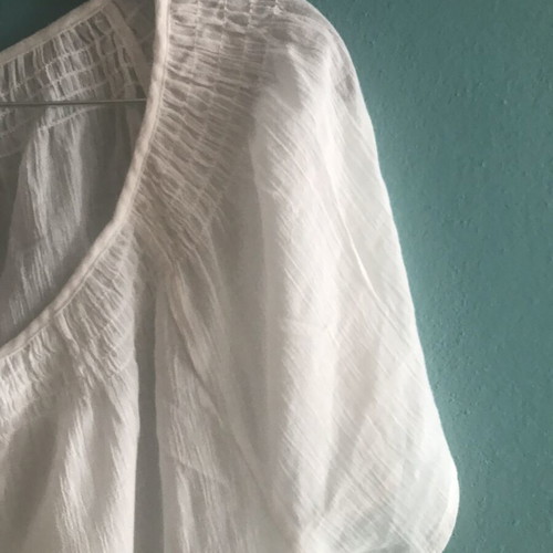 Airy blouse white, new, size XXXL, 100% cotton