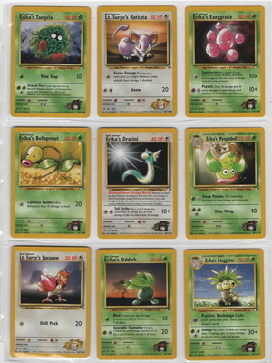 Pokemon Gym common/uncommon lot of 36 cards used