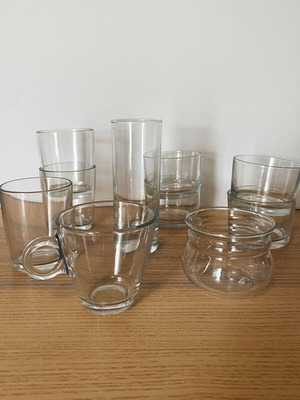 Glassware set 10-piece like new