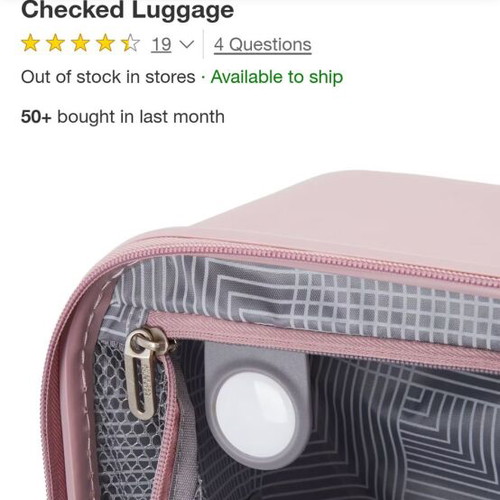American Tourister suitcase like new, rare pink USA model