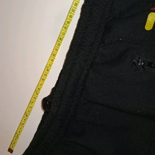 Fila sweatpants L used, black with yellow