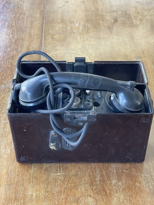 Military telephone antique used
