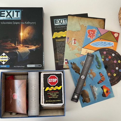 Exit Game The Last Riddle of the Professor board game like new
