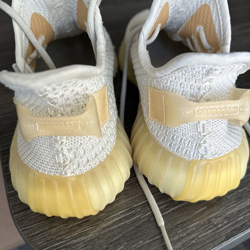 Yeezy women's sneakers size 38, beige-white