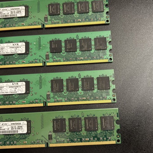 Kingston KVR DDR2 6GB Desktop RAM like new, 667MHz, 4 modules