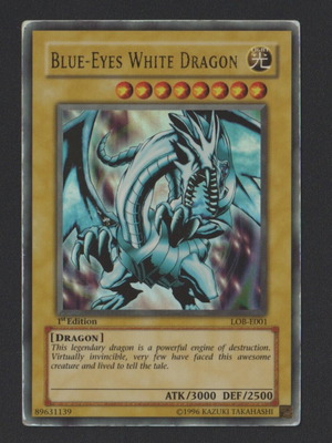 Yugioh Blue Eyes White Dragon card