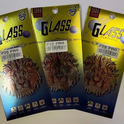 Huawei P20 Pro tempered glass screen protectors pack of 3, new