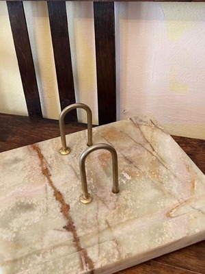 Antique marble calendar base used