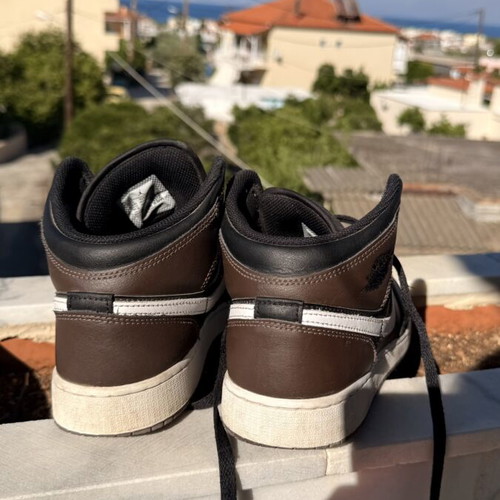 Nike Air Jordan Mid sneakers size 40 used, black brown white