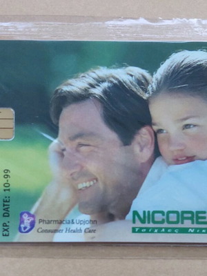 Nicorette phone card new, 10/97 limited edition