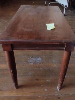 Vintage wooden coffee table mid-century