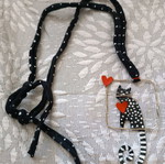 Handmade long necklace like new