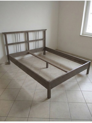 Σκελετός διπλού κρεβατιού IKEA Rykene σαν καινούργιο
