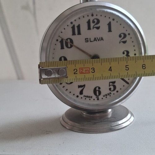 Slava CCCP Alarm Clock Retro 1970 Like New