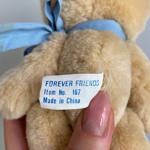 Forever Friends Bear vintage plush toy 1990s used
