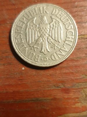 1 Deutsche Mark 1959 used, extra fine