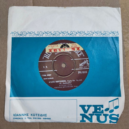Chrysanthos - Agapo Kortsopon / Intzan Giagouleuketai 7"