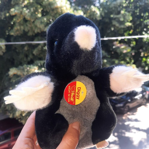 Steiff Diggy Mole Vintage Collector Plush Toy New