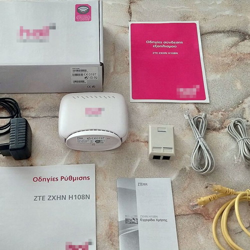 ZTE ZXHN H108N router used, Wi-Fi 300 Mbps, ADSL2+