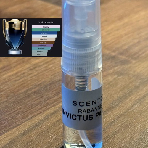 Invictus Parfum 2ml decant like new, authentic