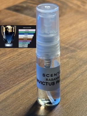 Invictus Parfum 2ml decant like new, authentic