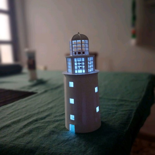 Lighthouse lamp made to order, unique decorative piece
