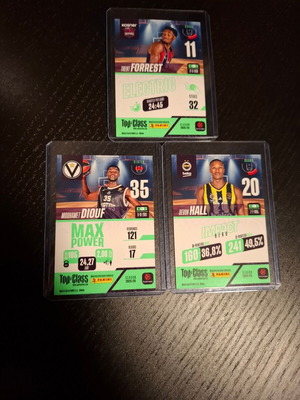 Top Class Euroleague 2025/26 κάρτες σετ 3 καινούργιες