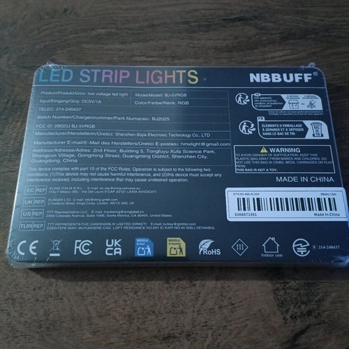 Smart LED Lights RGB with Remote and Music Sync, New