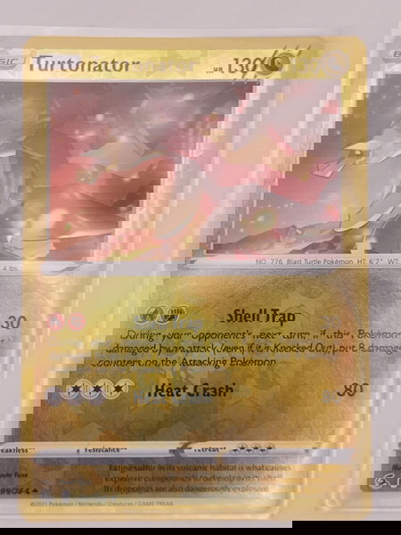 Tortunator Pokemon Reverse Holo