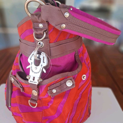Vintage George Gina and Lucy shoulder bag new, pink and orange