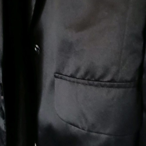 Satin jacket used, black with back design