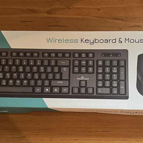 Powertech Wireless Keyboard and Mouse Set Greek Layout new