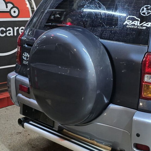 Spare tire cover with inner plastic for Toyota RAV4 2001-2005, painted anthracite